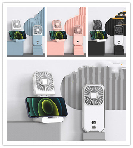 Folding Portable Digital Display Handheld Small Fan.